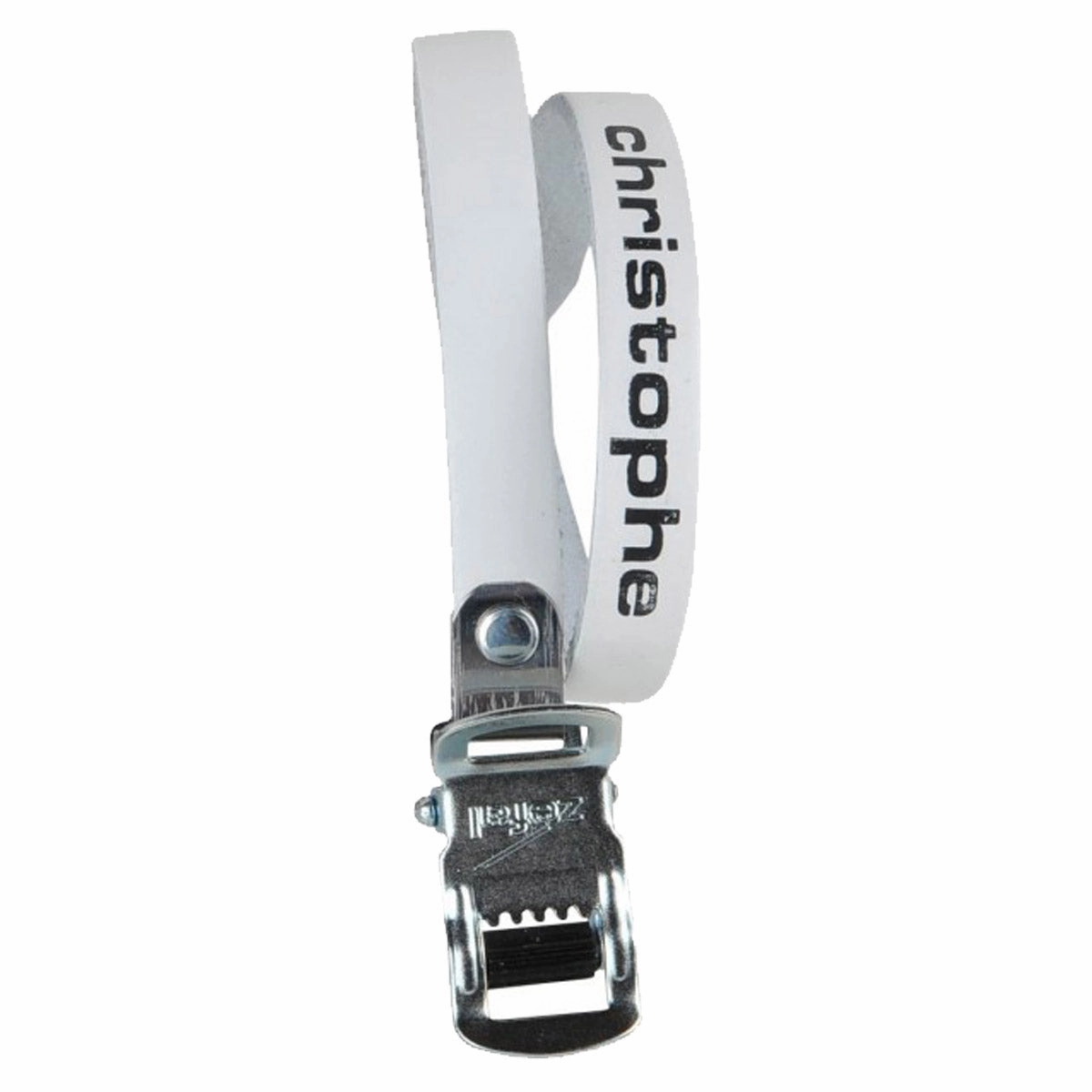 Zefal Christophe Leather toe straps - White
