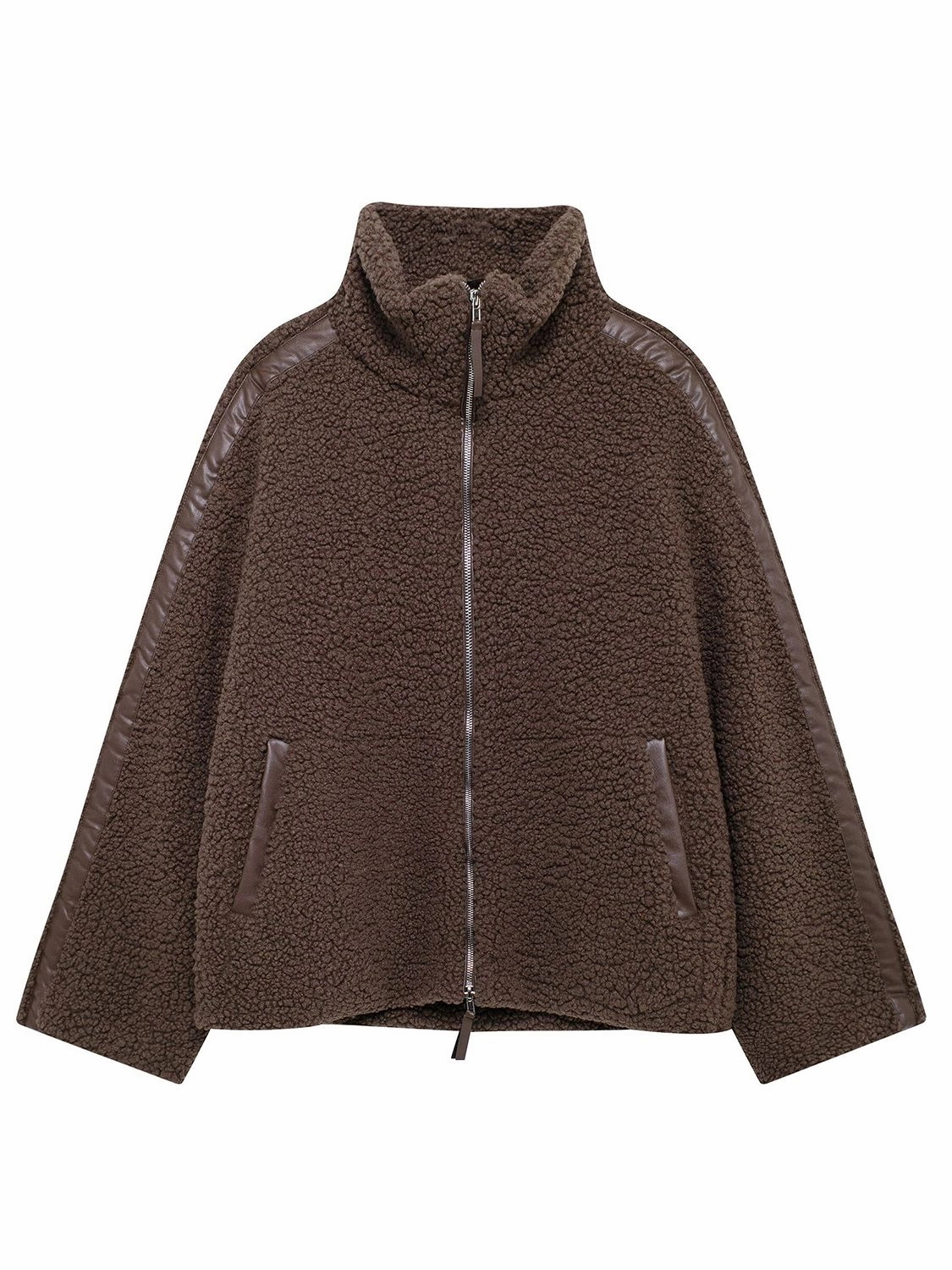 Zip Up Turtleneck Long Sleeve Plush Jacket Instant Savings Deal Hot Sale Alert