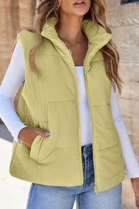 Zip Up Turtleneck Vest Coat Clearance Sale Gift Sale Event