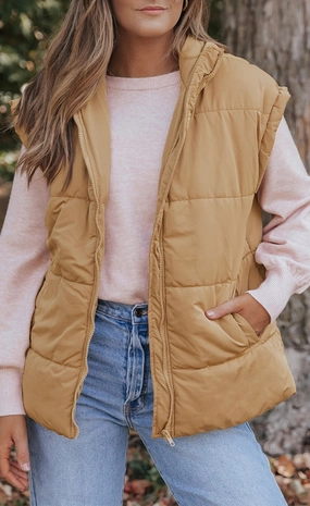 Trending Now Offer Todays Mega Savings Zip Up Vest Coat With Pockets