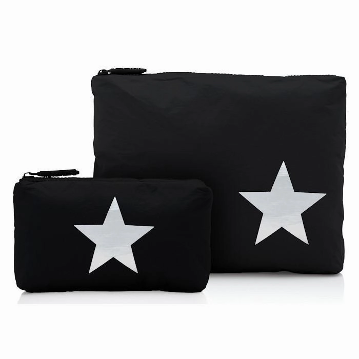 Gift Sale Event Zipper Pack Black/Silver Multi Stars